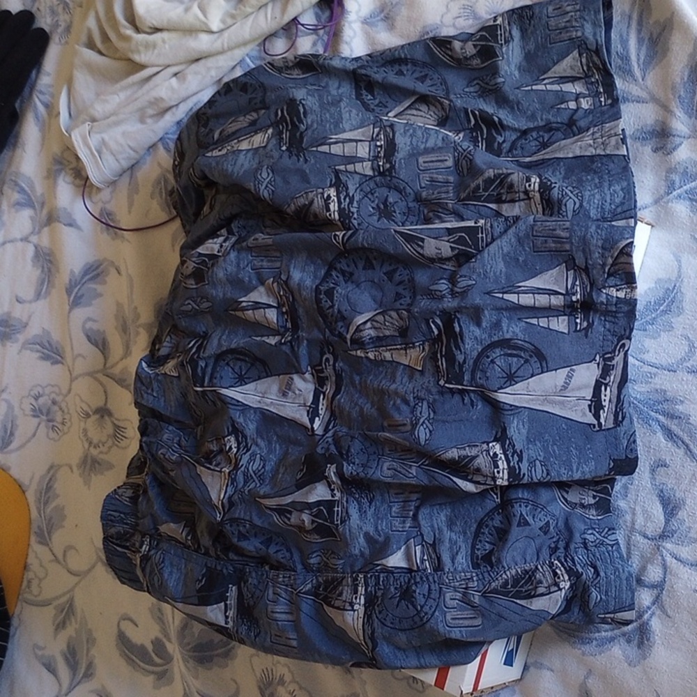 Men's medium blue croft and barrow swimsuit